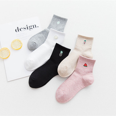 Cozy Fruit Design Socks Women