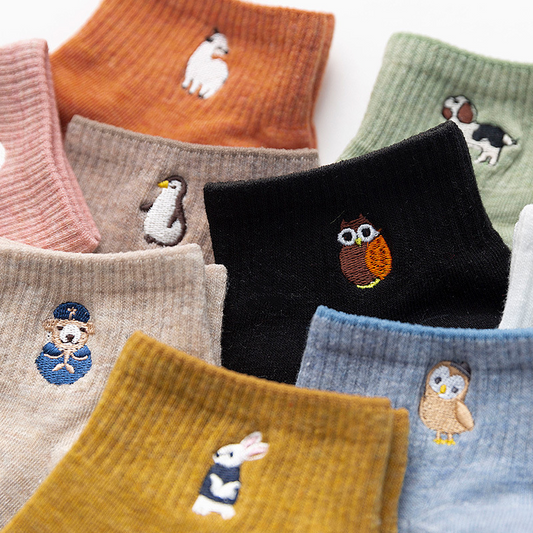 Cute Cartoon Animal Socks Women